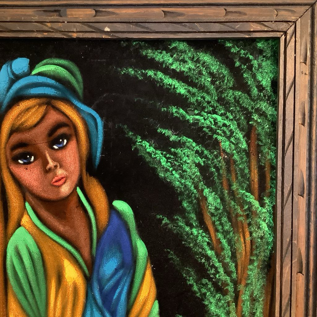 1960s Black Light Velvet Art