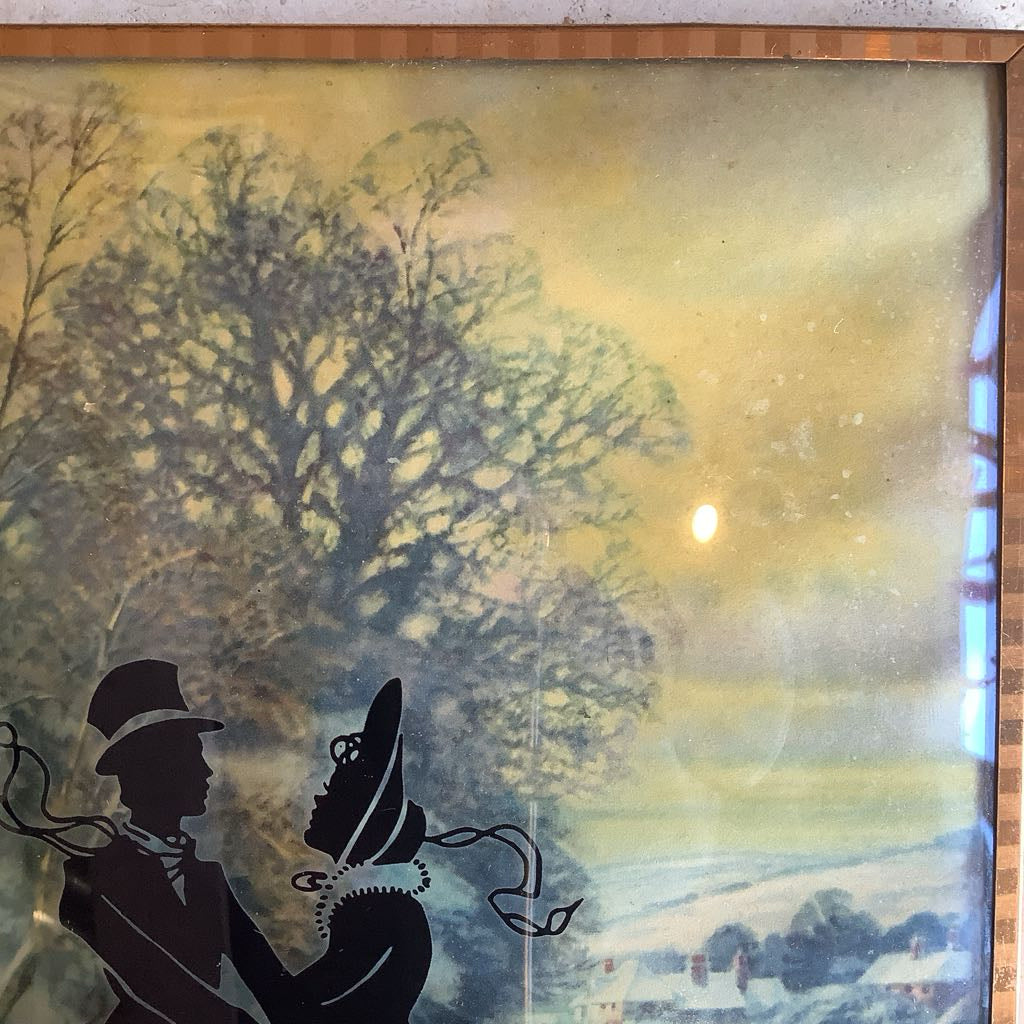 Silhouette bubble Painting