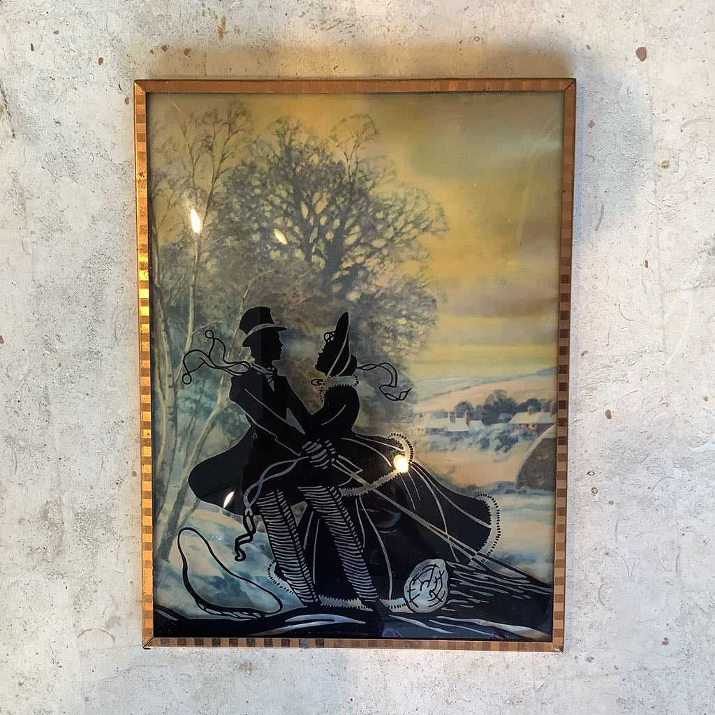 Silhouette bubble Painting