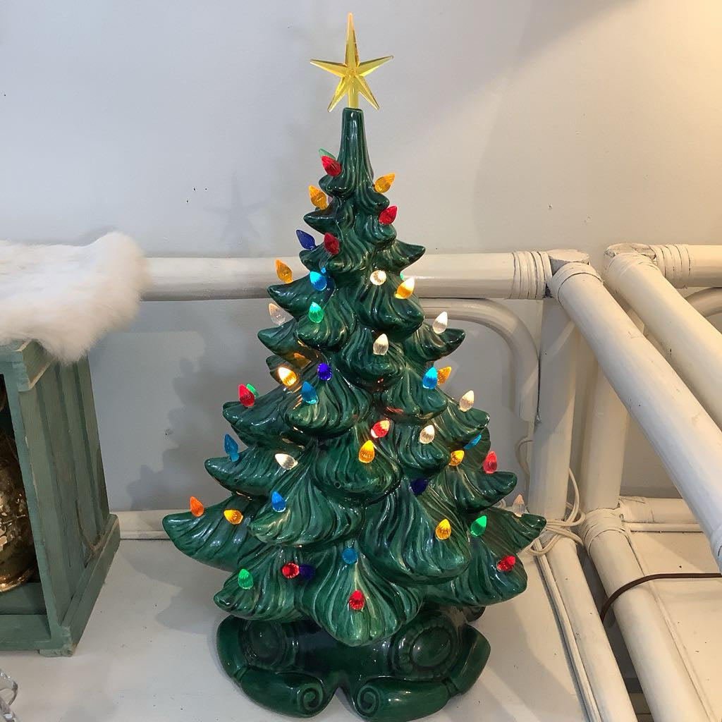 Vintage Ceramic Christmas Tree