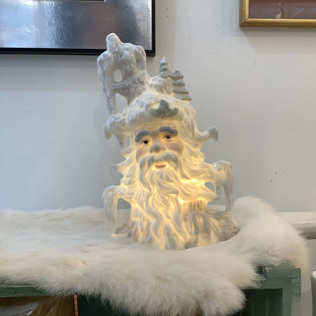 Winter Santa Lamp