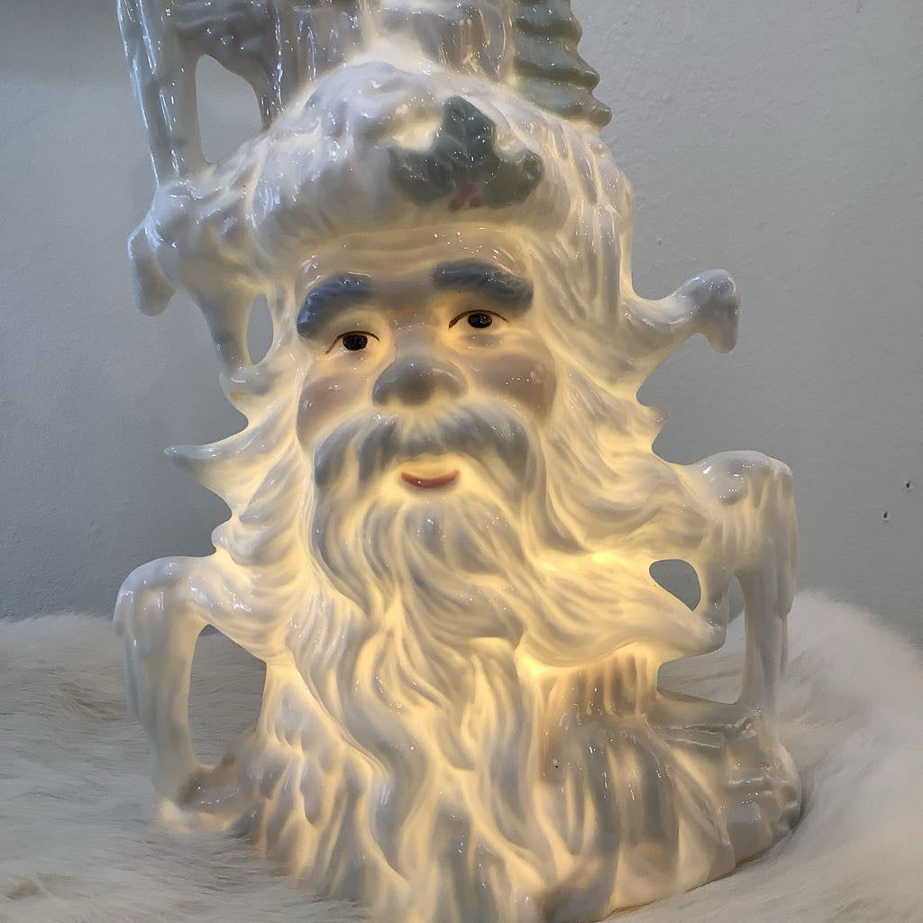 Winter Santa Lamp