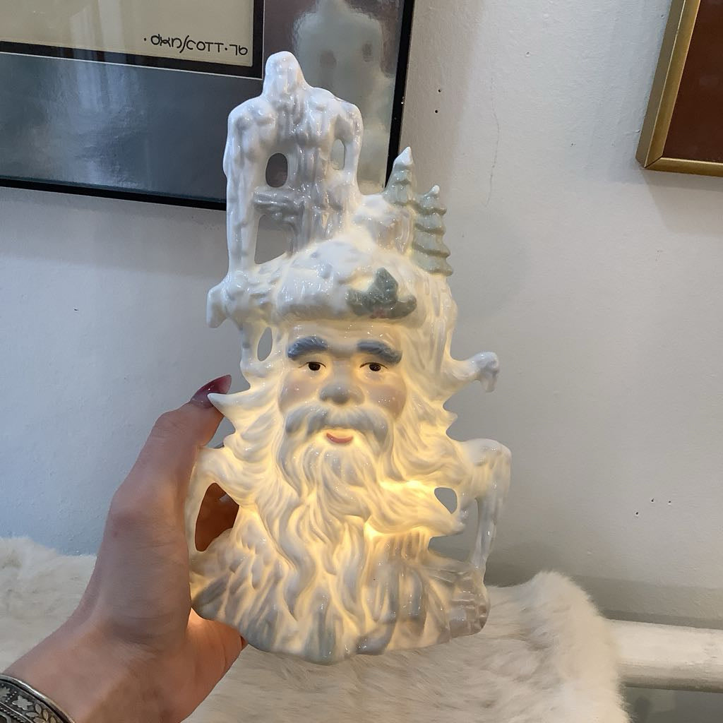 Winter Santa Lamp