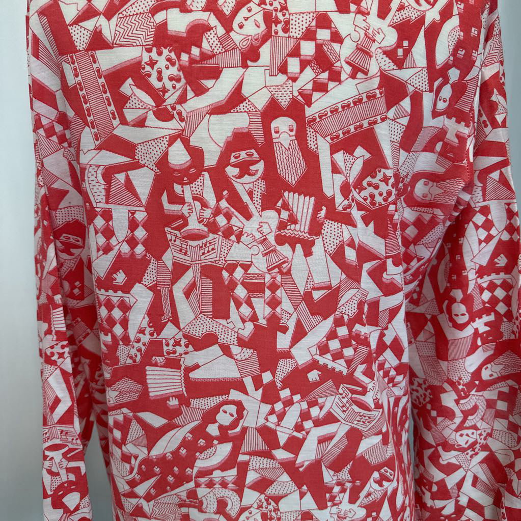 1970s JC Penney Novelty Button Up