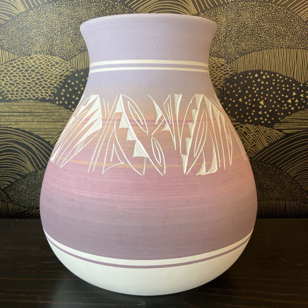 1980s Tall Vessel in the Style of Native American Arts and Crafts