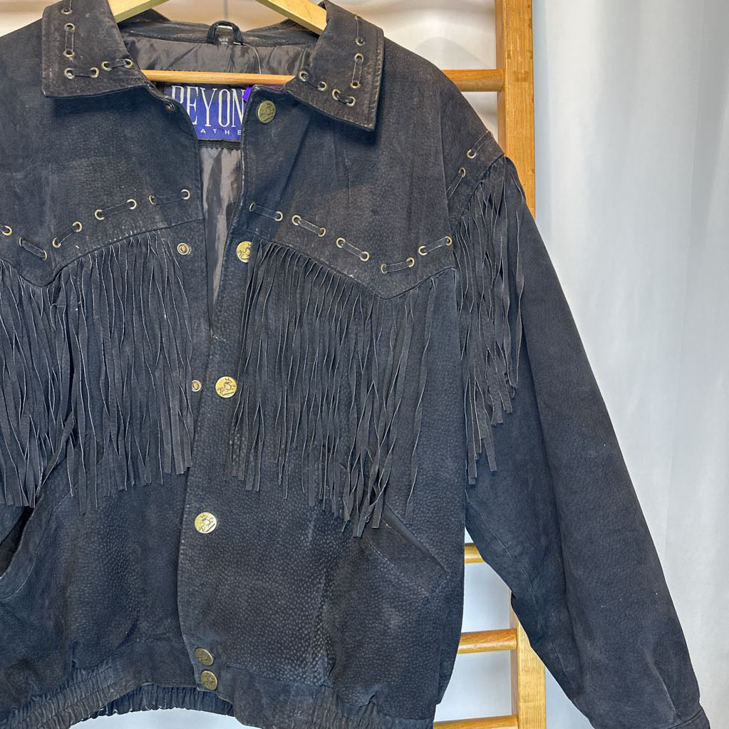 Beyond Leather Jacket w/ Fringe