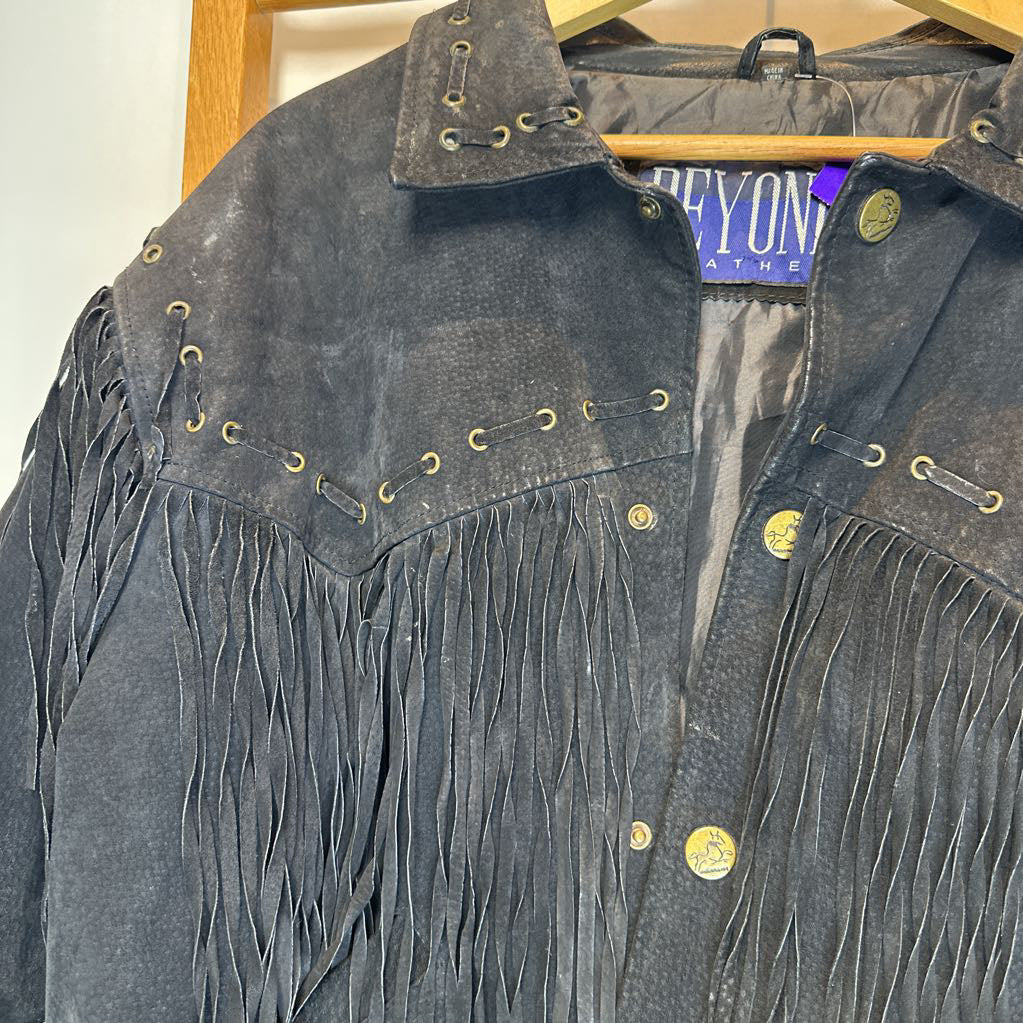Beyond Leather Jacket w/ Fringe