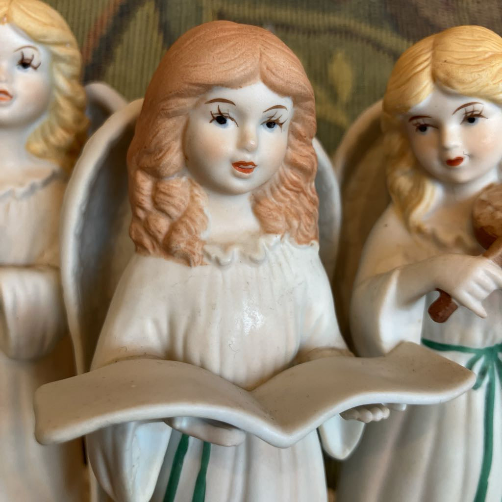 Vintage Amazing Grace Music Box with Angels