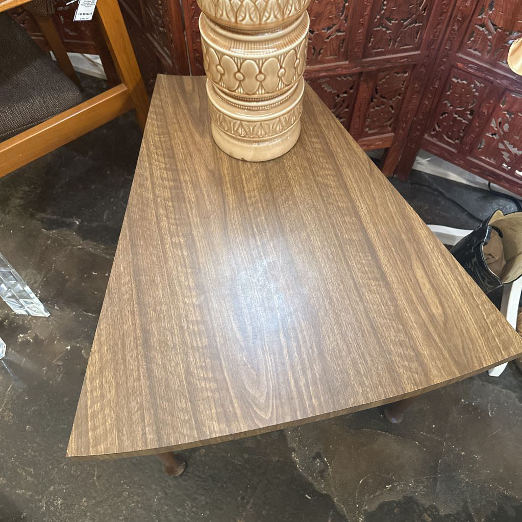 Vintage Mid Century Modern Triangle Side Table