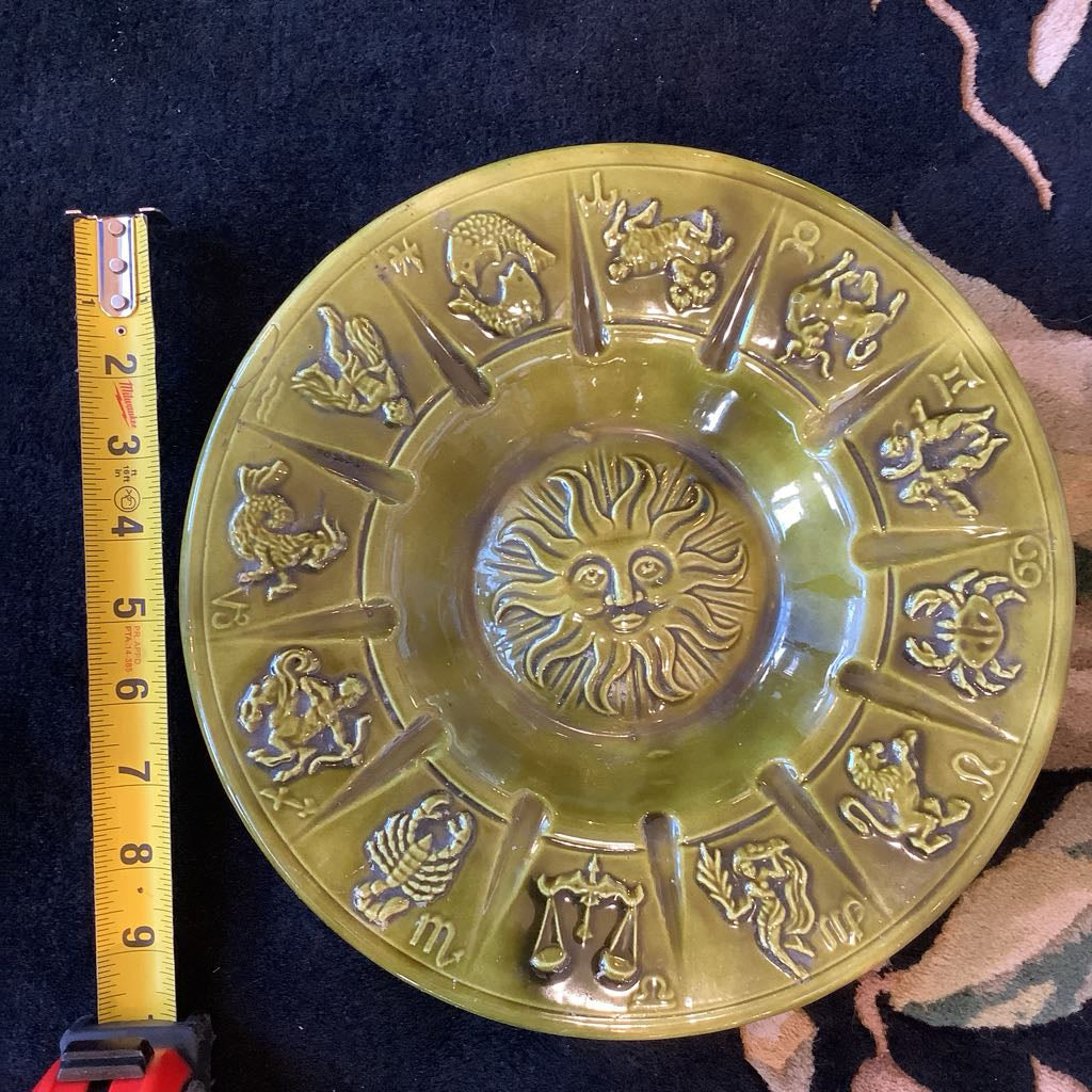 Vintage Zodiac Ashtray