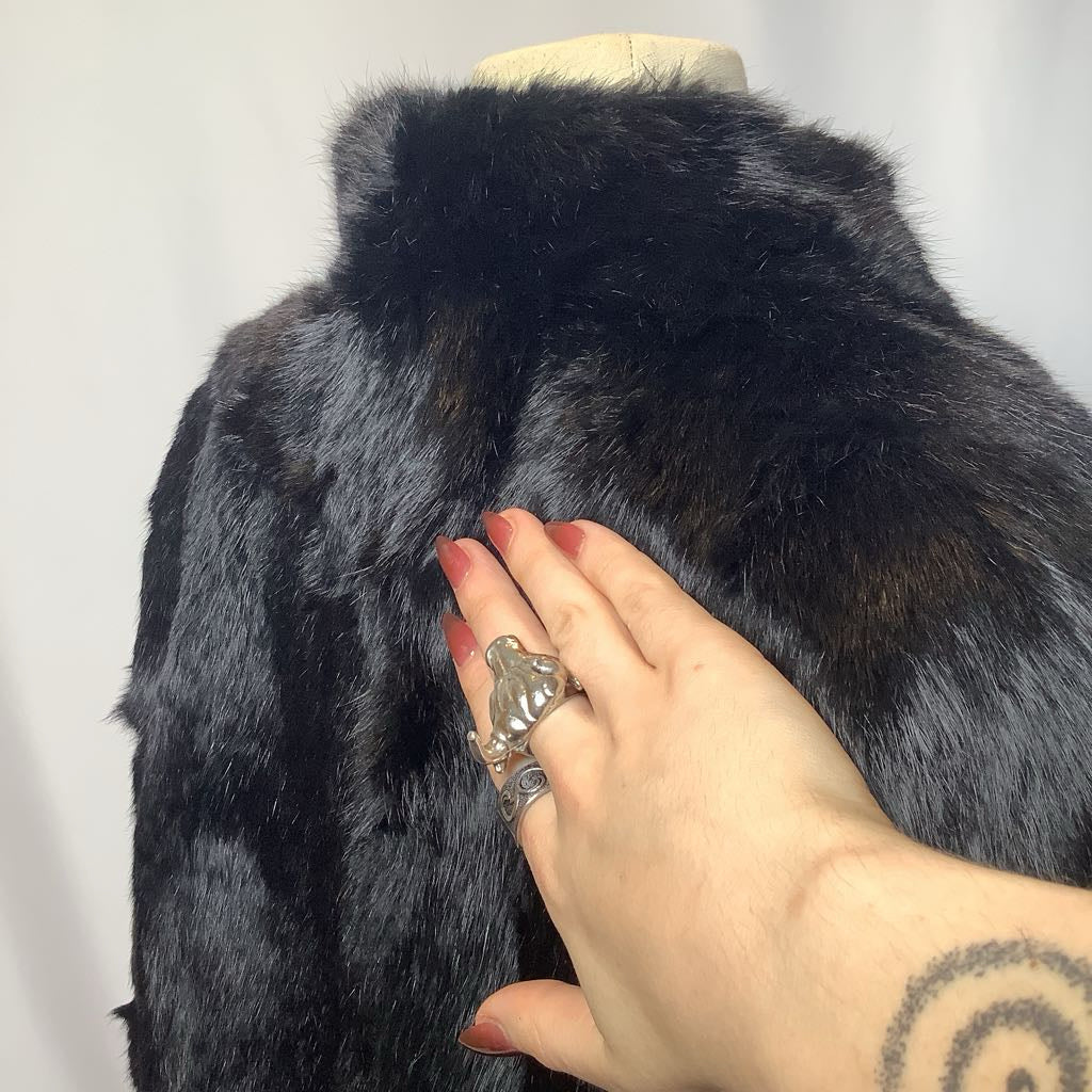 Vintage German Echter Pelz Mink Fur Coat
