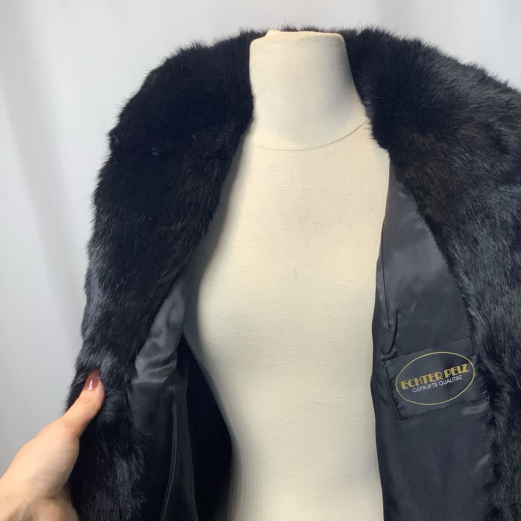 Vintage German Echter Pelz Mink Fur Coat