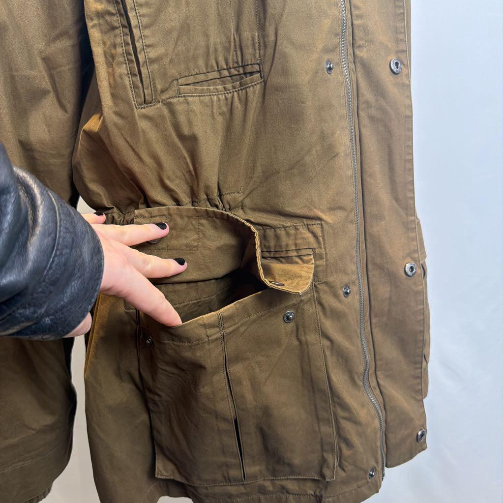 Penguin Olive Green Casual Utility Jacket w/ Removeable Quilted Inside