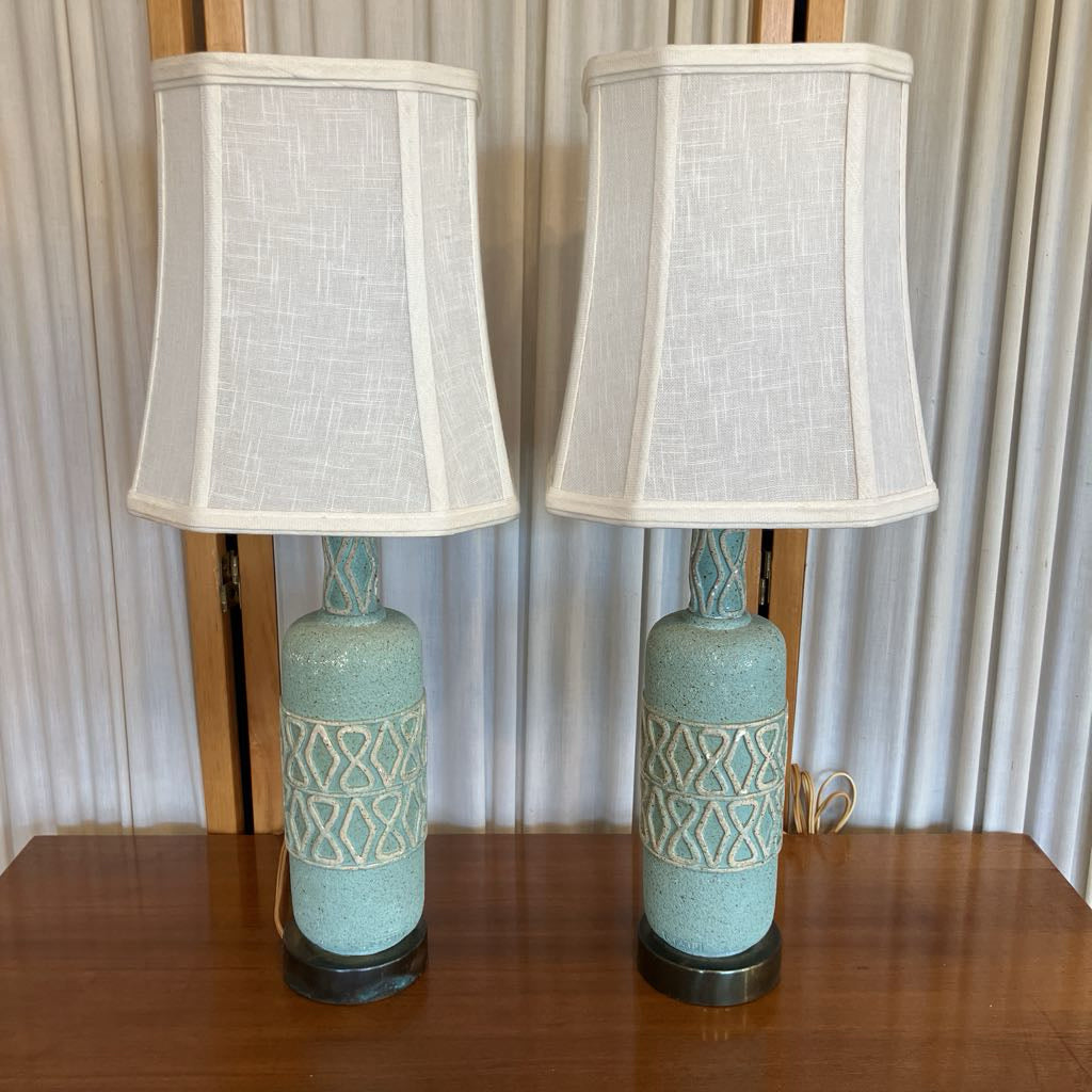 1950's Mid-Century Greek Amphora Lamps