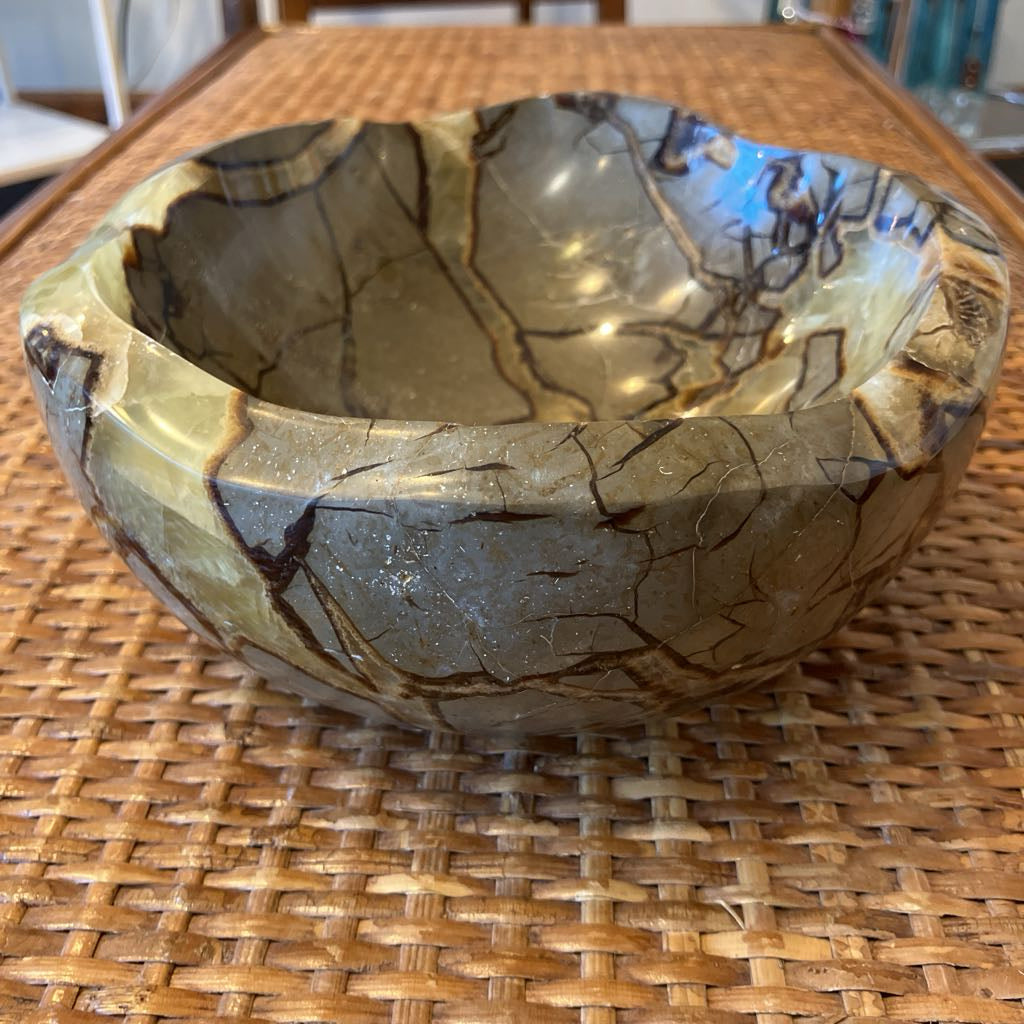 Vintage Septarian Stone Bowl