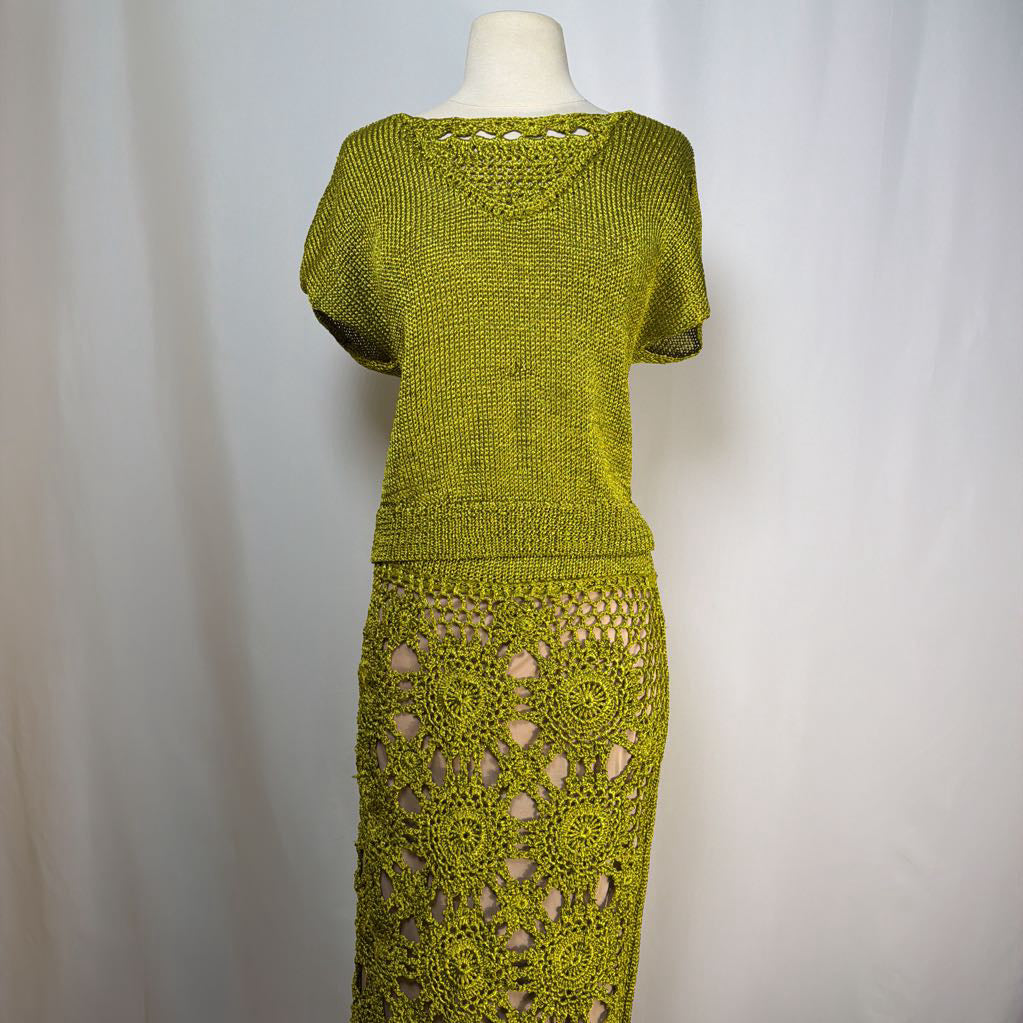 Y2K Knit 2 Piece Dress