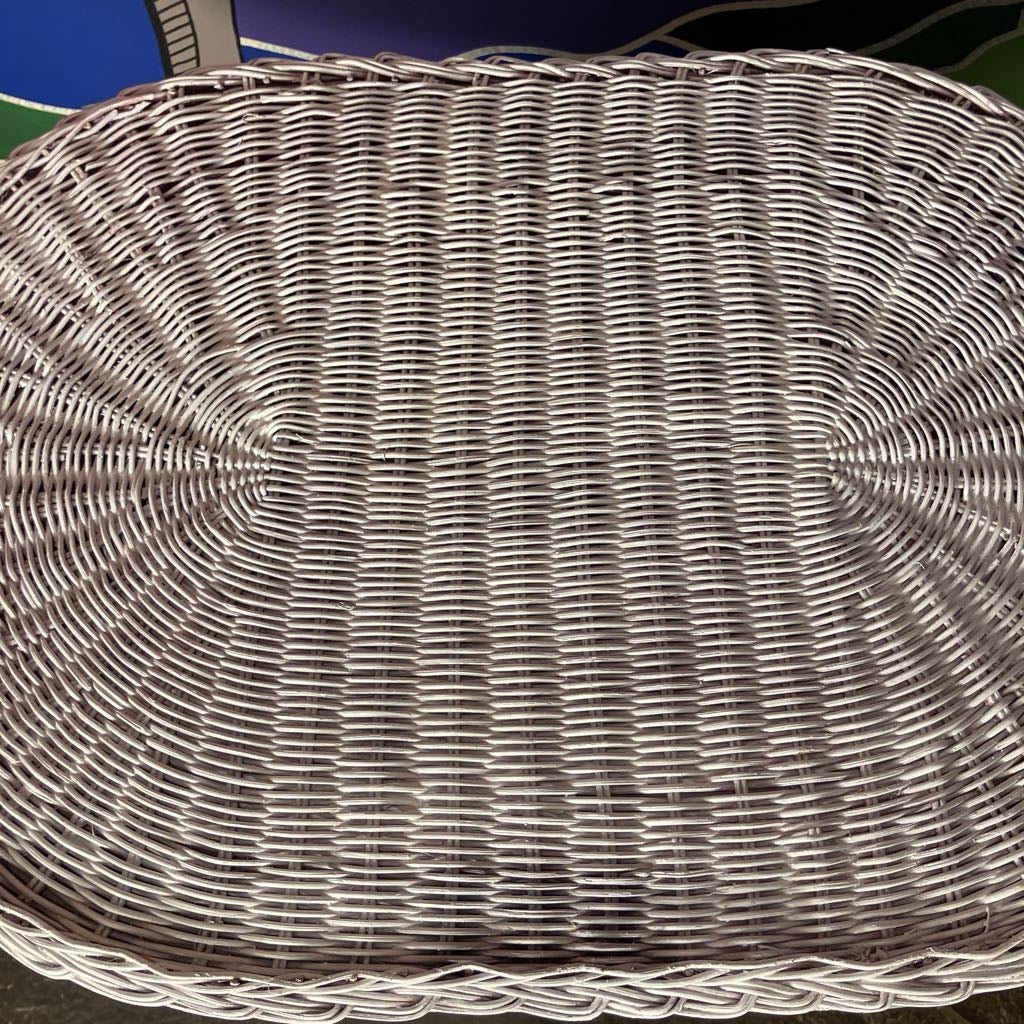 Vintage Wicker Elephant Plant Stand