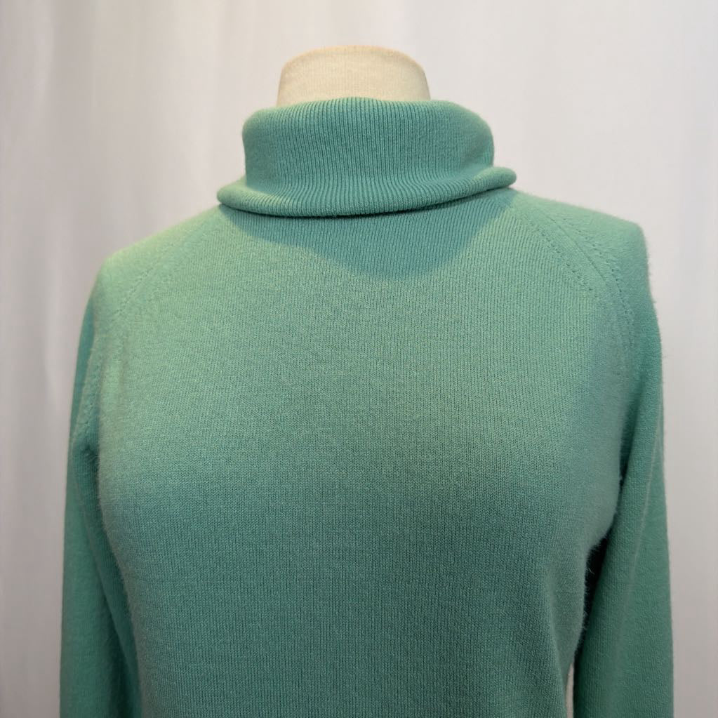 1970s Soft Green Turtleneck