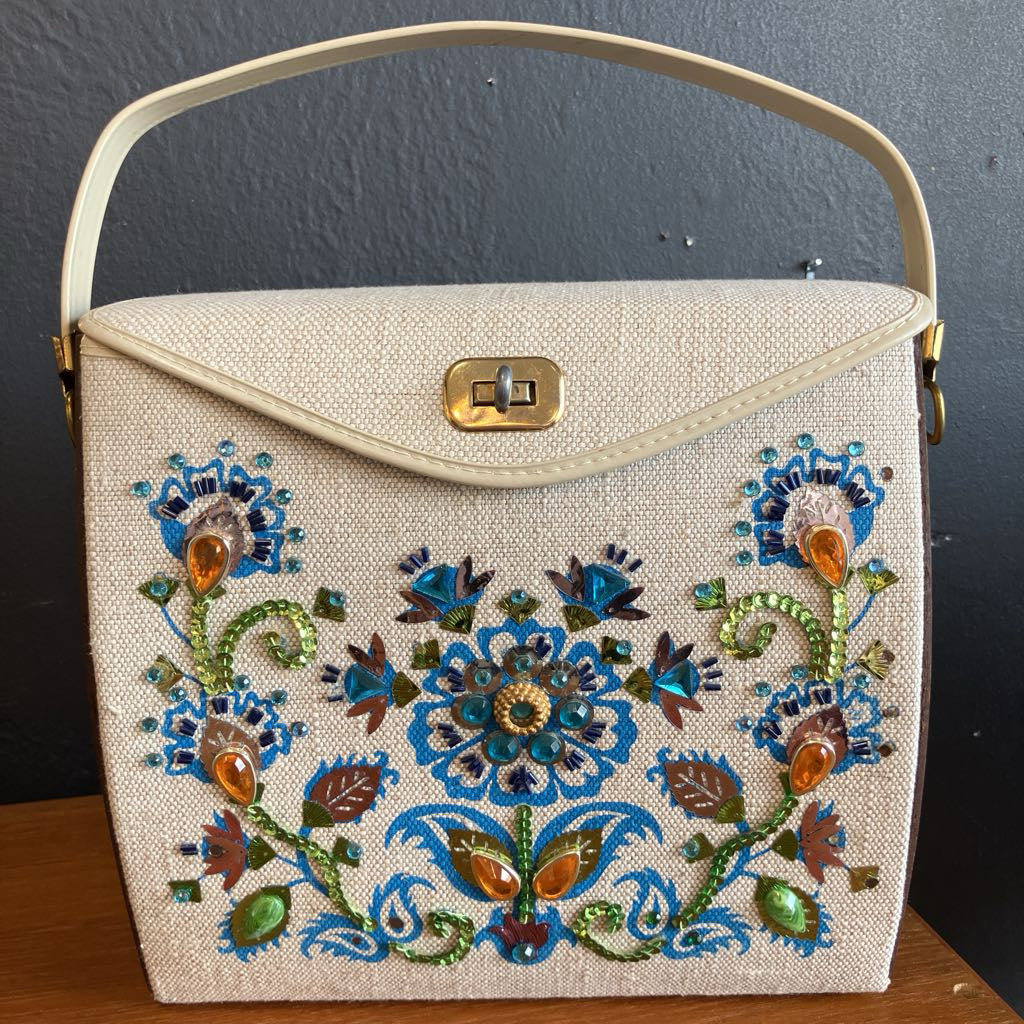 1960s Embellished Box Purse