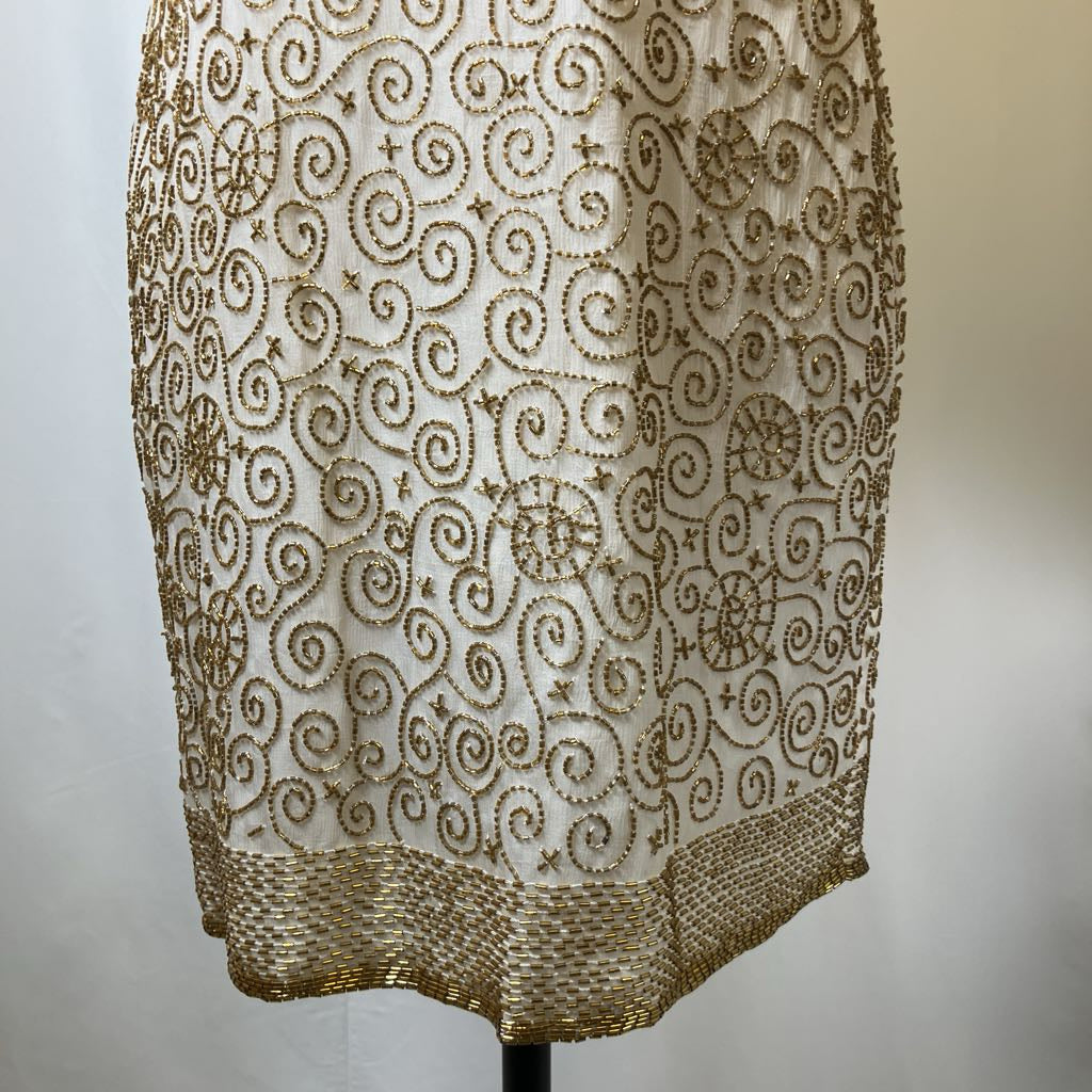 80s Laurence Kazar Beaded Dress