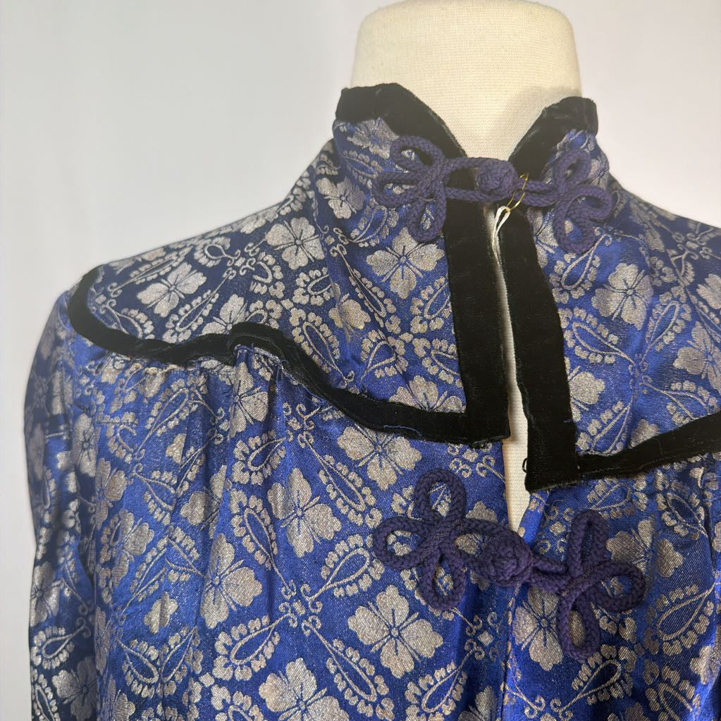 Mid Century Modern Silk Brocade Cape