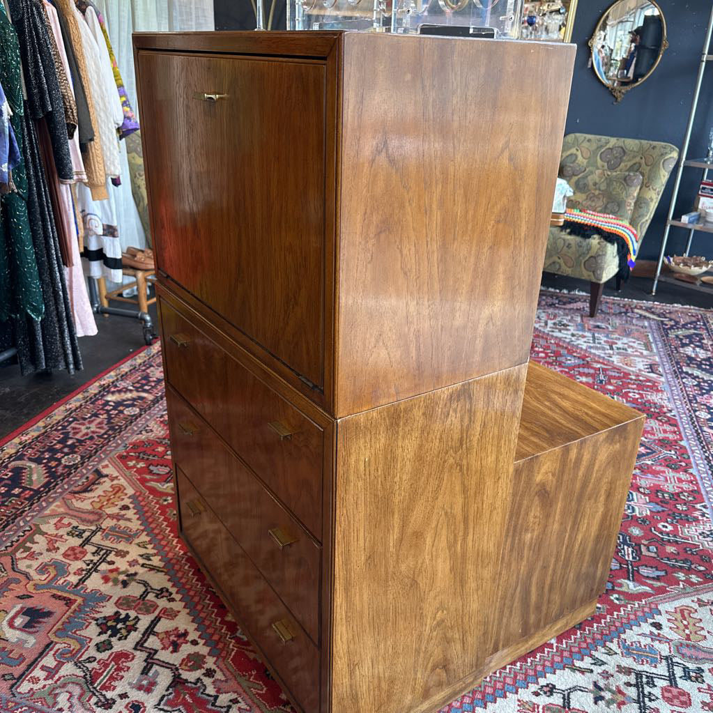 1960s Consensus by Drexel Secretary w/ Three Drawers