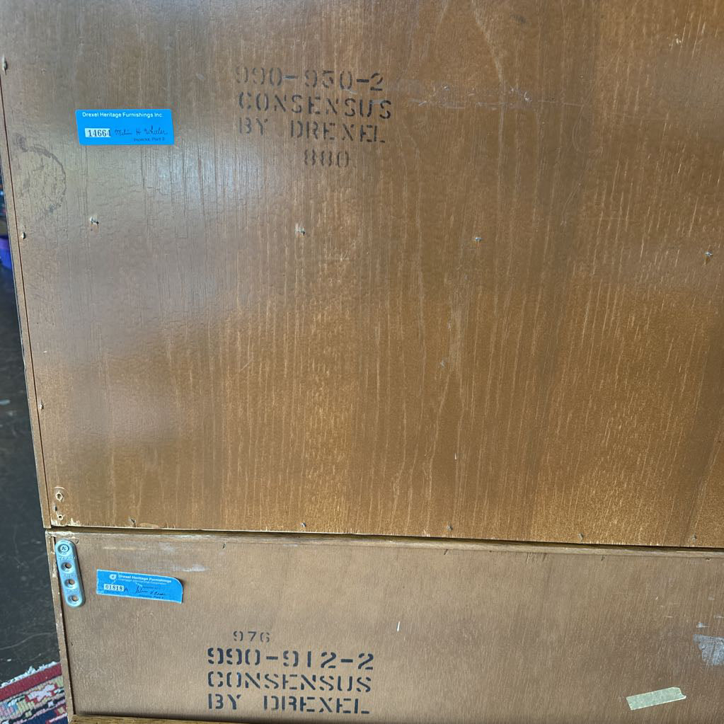 1960s Consensus by Drexel Secretary w/ Three Drawers