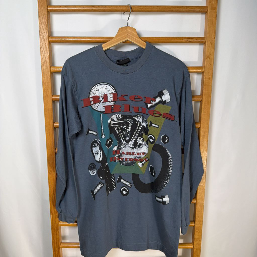 1990s Harley Davidson Biker Blues L/S T-shirt