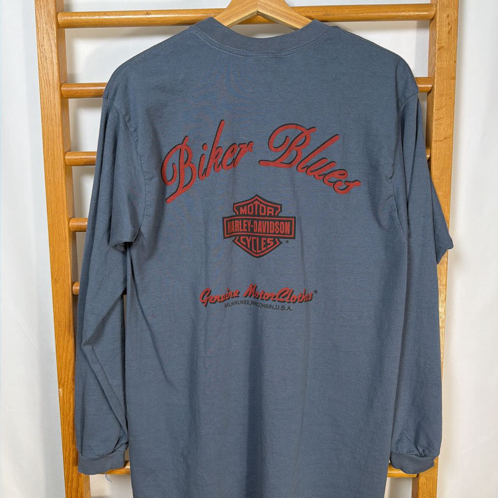 1990s Harley Davidson Biker Blues L/S T-shirt