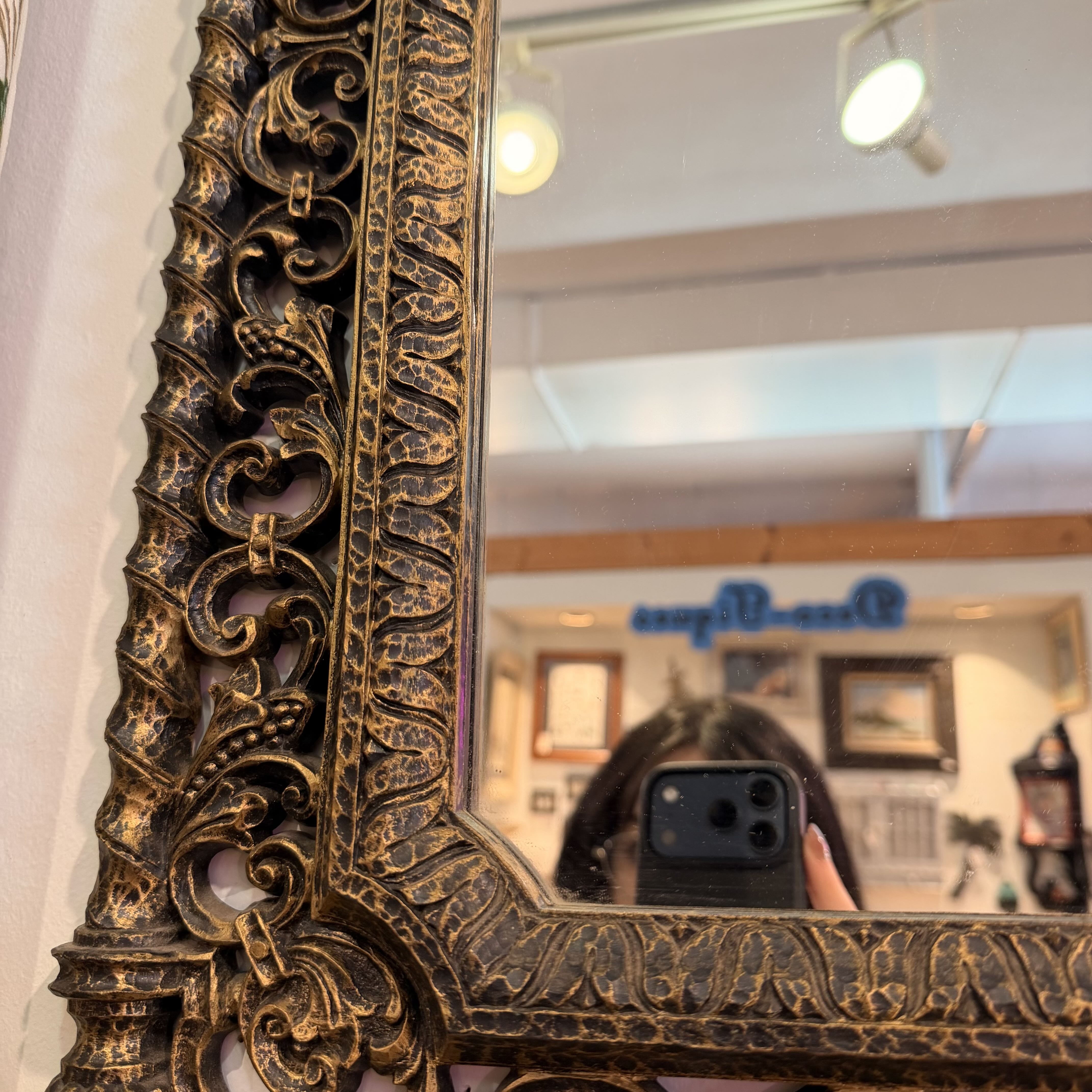 Vintage Scroll Mirror