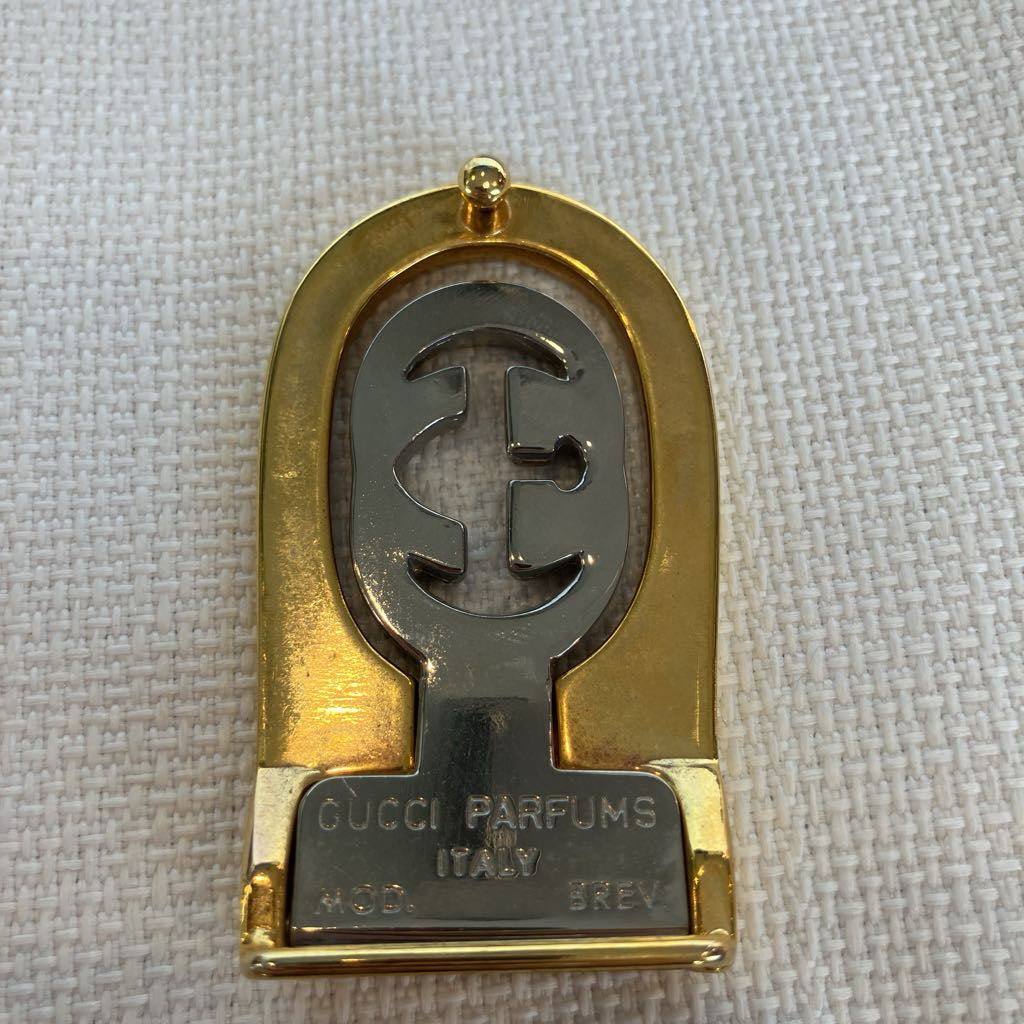 1980s Vintage Gucci Reversible Belt with Two Tone Interlocking G Buckle