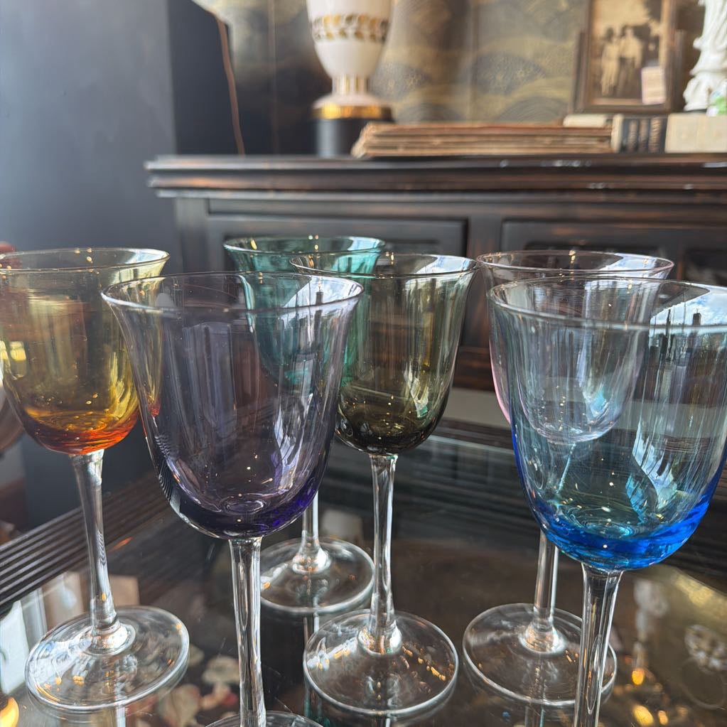 Vintage Wine / Water Goblets