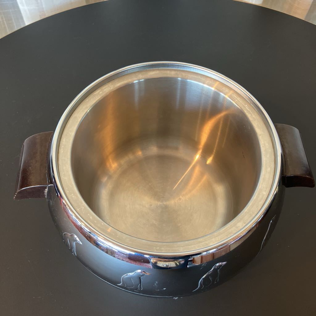 Vintage West Bend "Penguin" Ice Bucket with Bakelite Handles