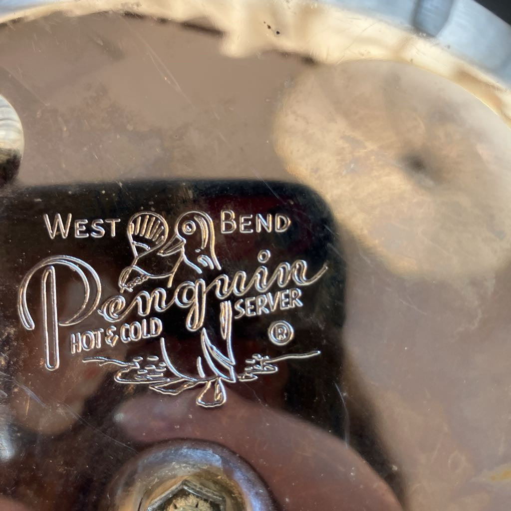 Vintage West Bend "Penguin" Ice Bucket with Bakelite Handles