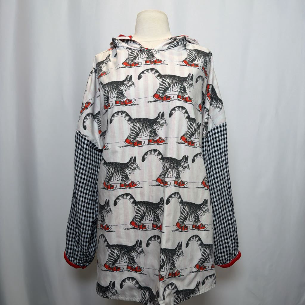 Upscaled Cat Sweater with Hood