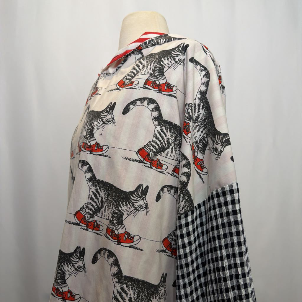 Upscaled Cat Sweater with Hood