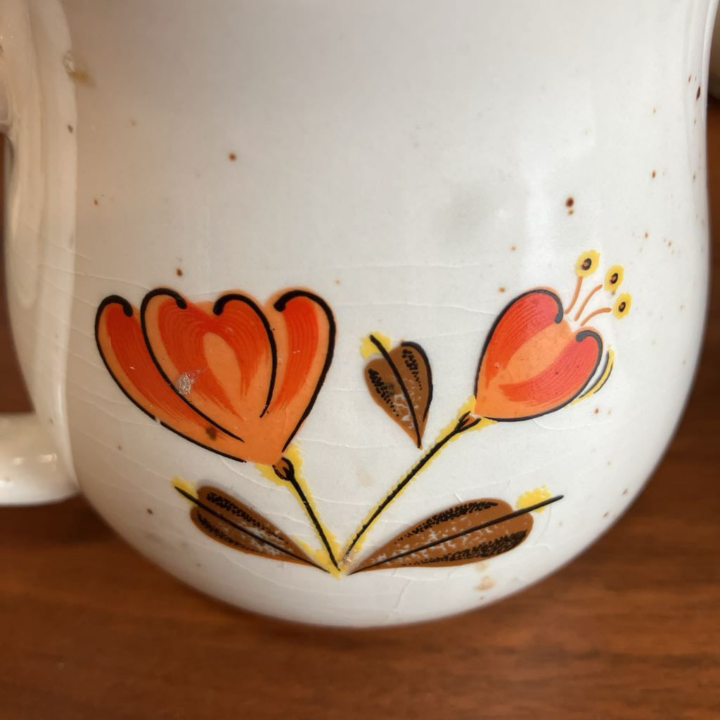 1970s Valencia Stoneware Tea Pot Set