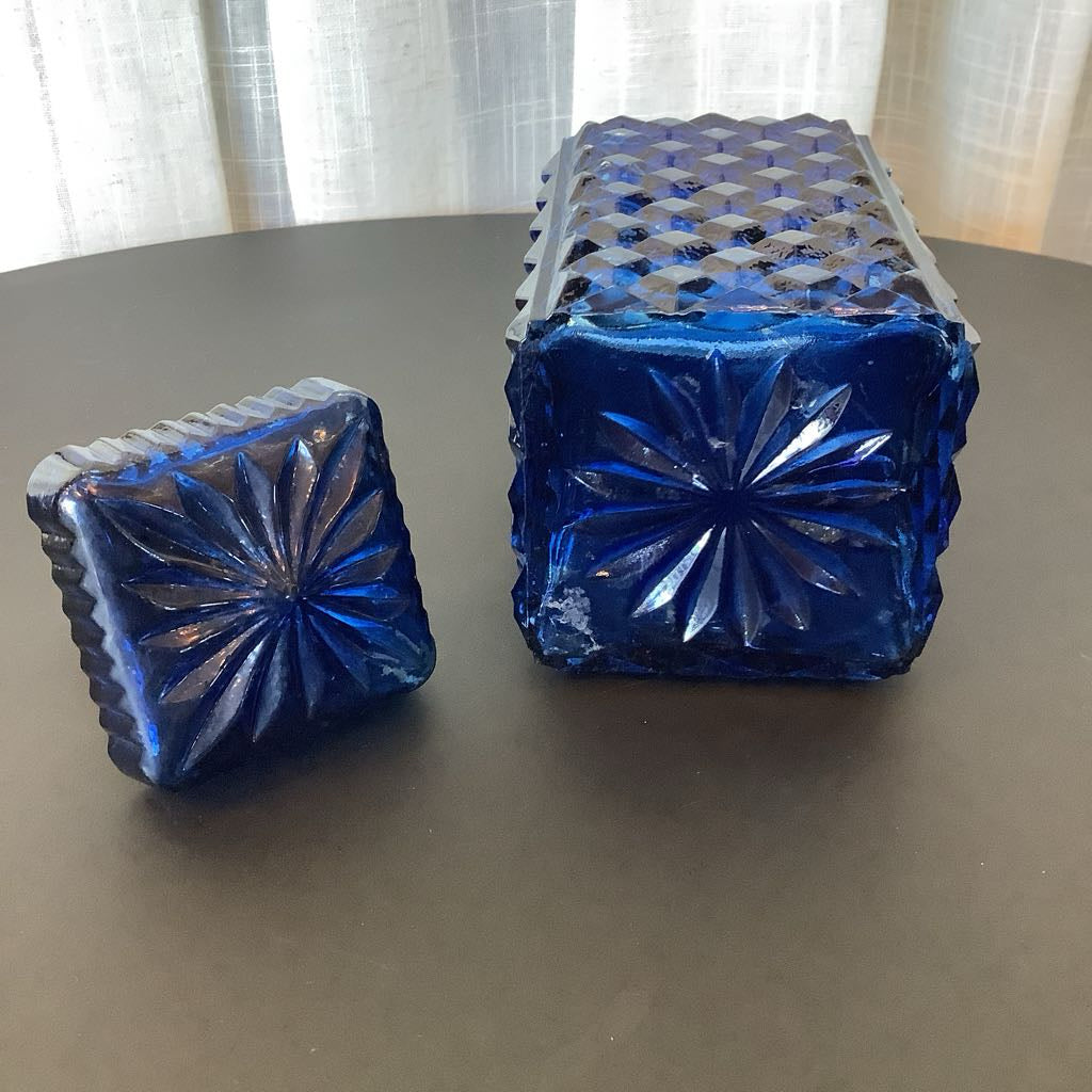 Vintage Cobalt Blue Decanter
