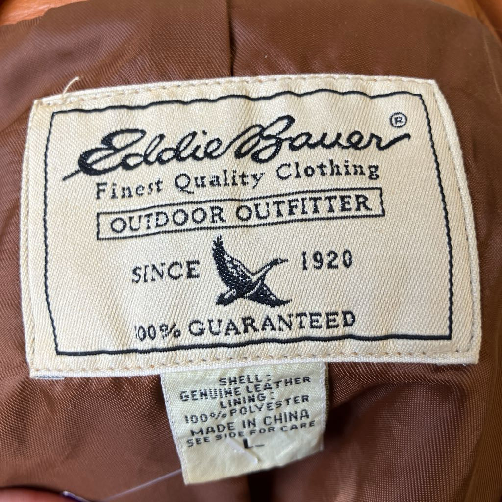 Y2K Tan Leather Jacket