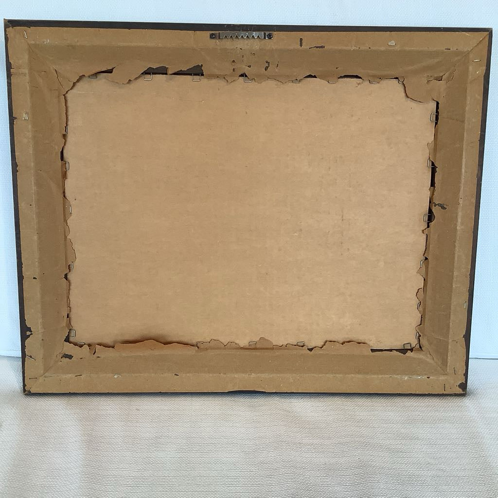 Vintage Ferns & Flowers Wall Art (2) Signed "Siran"