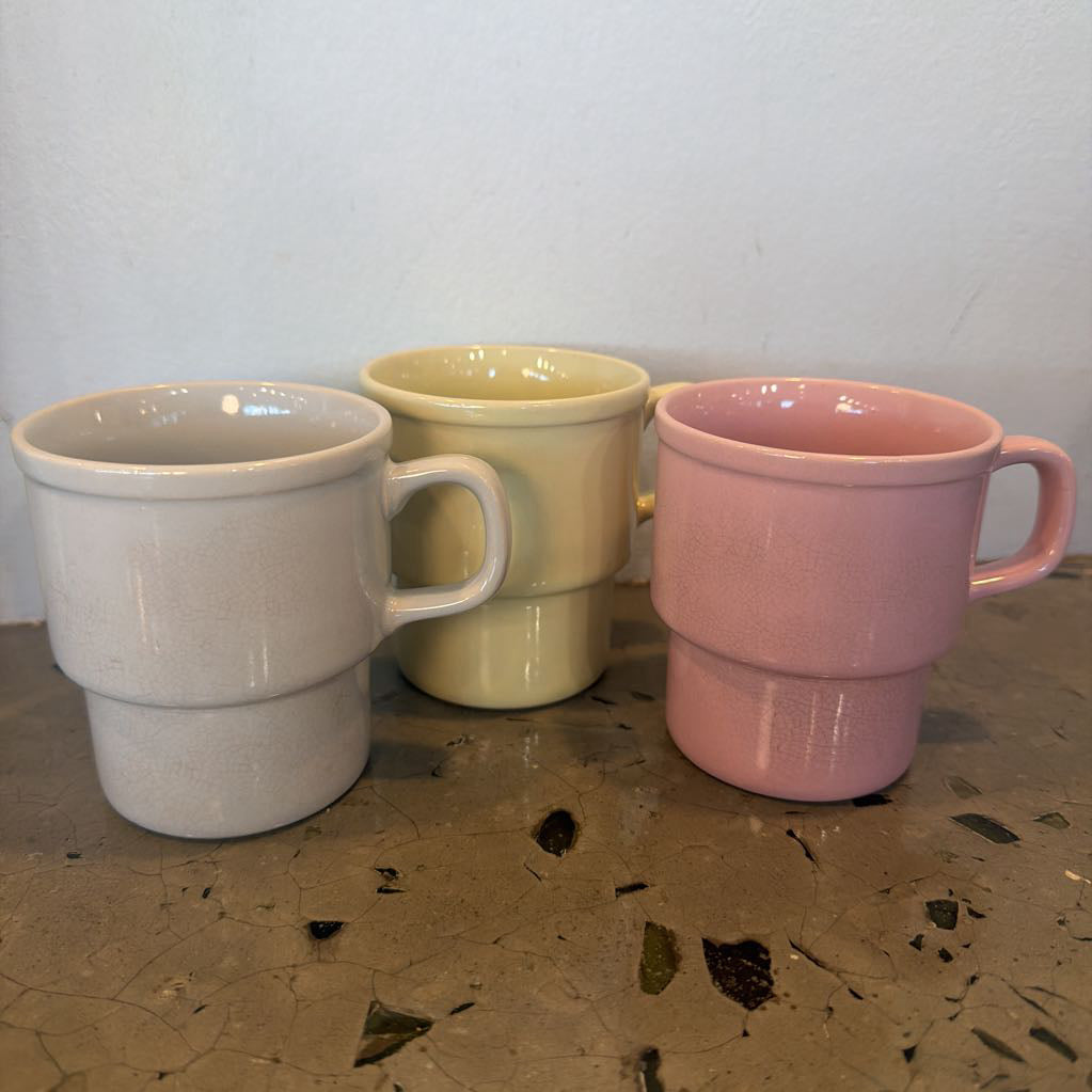 Vintage Stackable Mugs - Set of 3 - Japan
