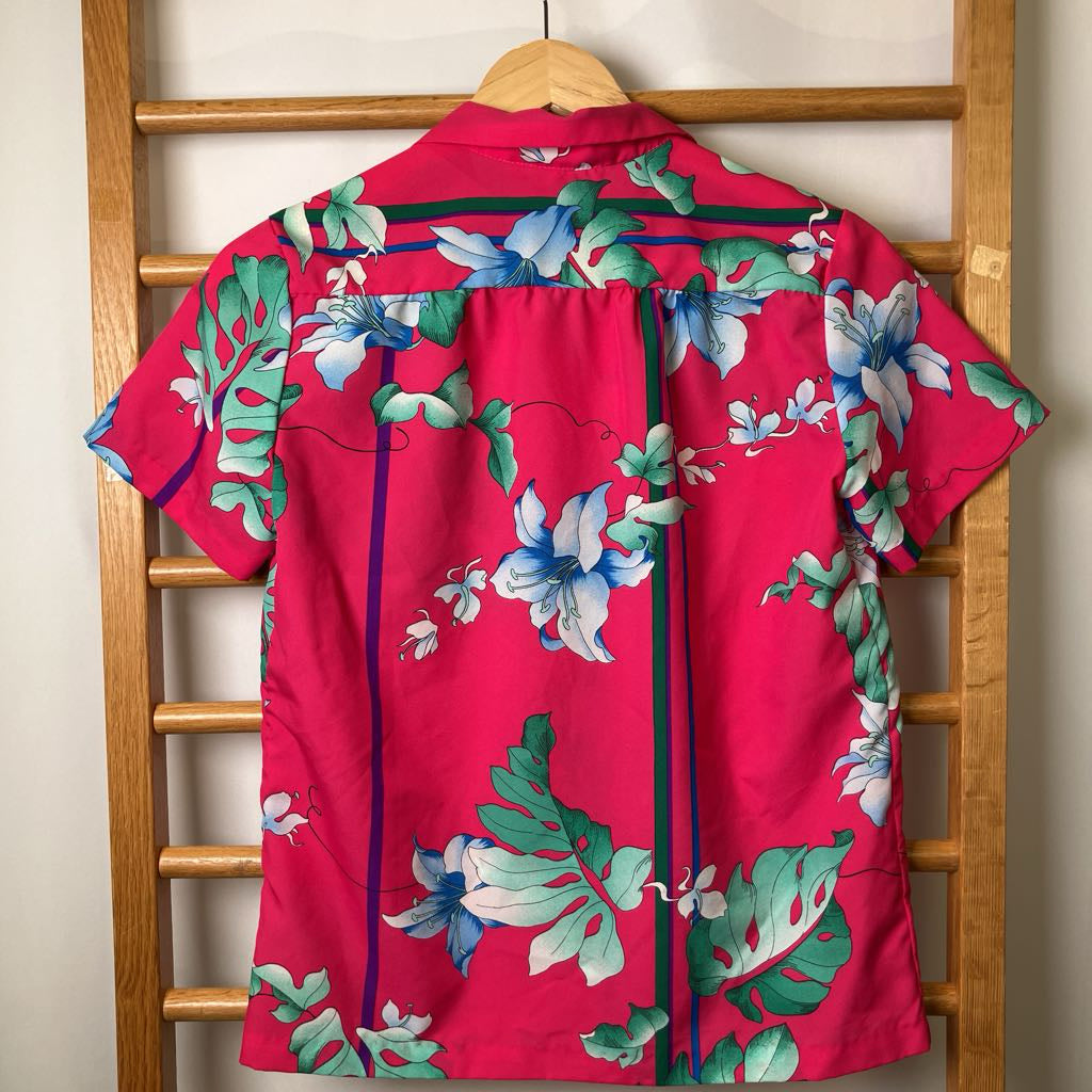 1980s Royal Palm Hawaiian Button Up