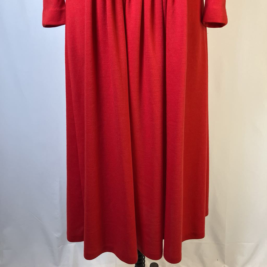 Red dress on a white background