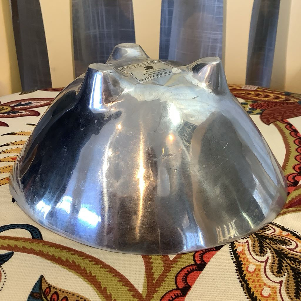 side view of bowl turned upside down