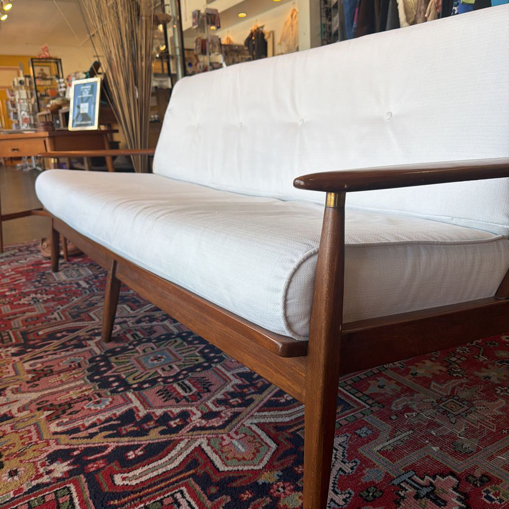 Mid Century Walnut Sofa/Daybed