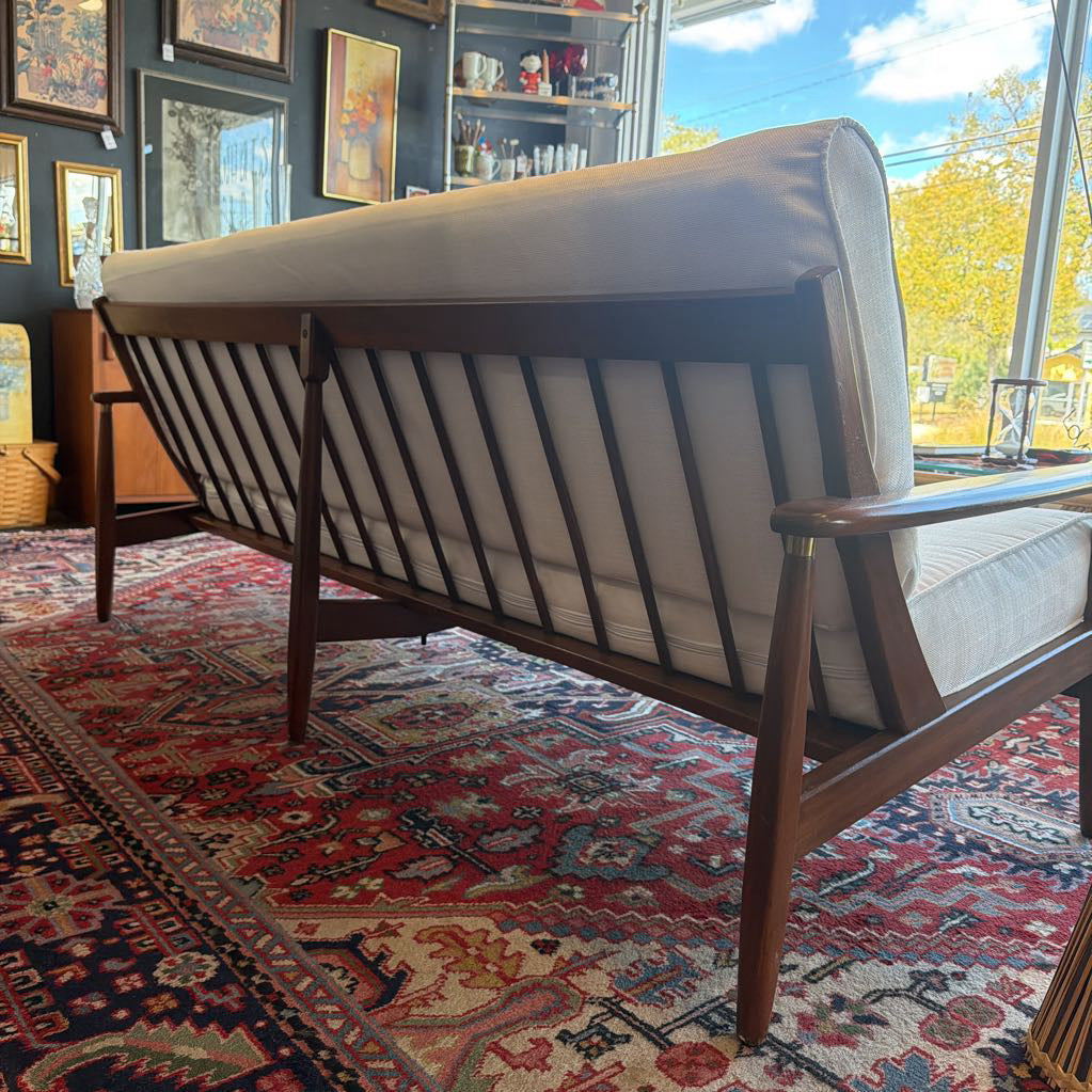 Mid Century Walnut Sofa/Daybed