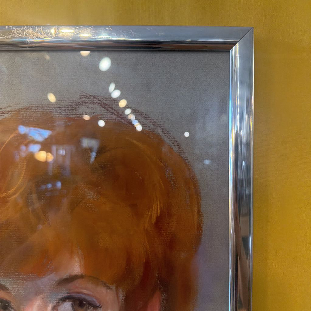 1969 Pastel Portrait of Mary Pyche (Lake Helen, FL Artist)
