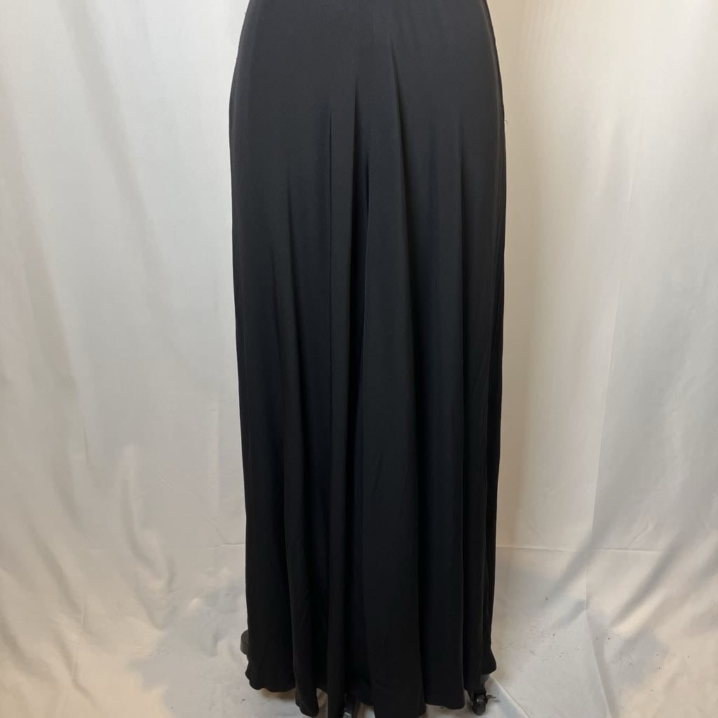 1940s DuBarry Beaded Black Maxi Evening