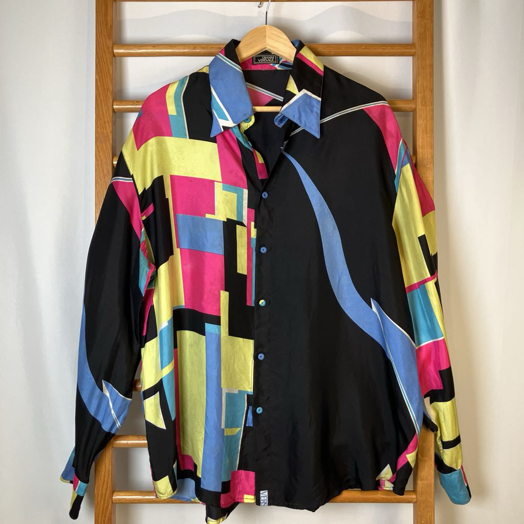 1990s Gianni Versace Abstract Button Down - As is