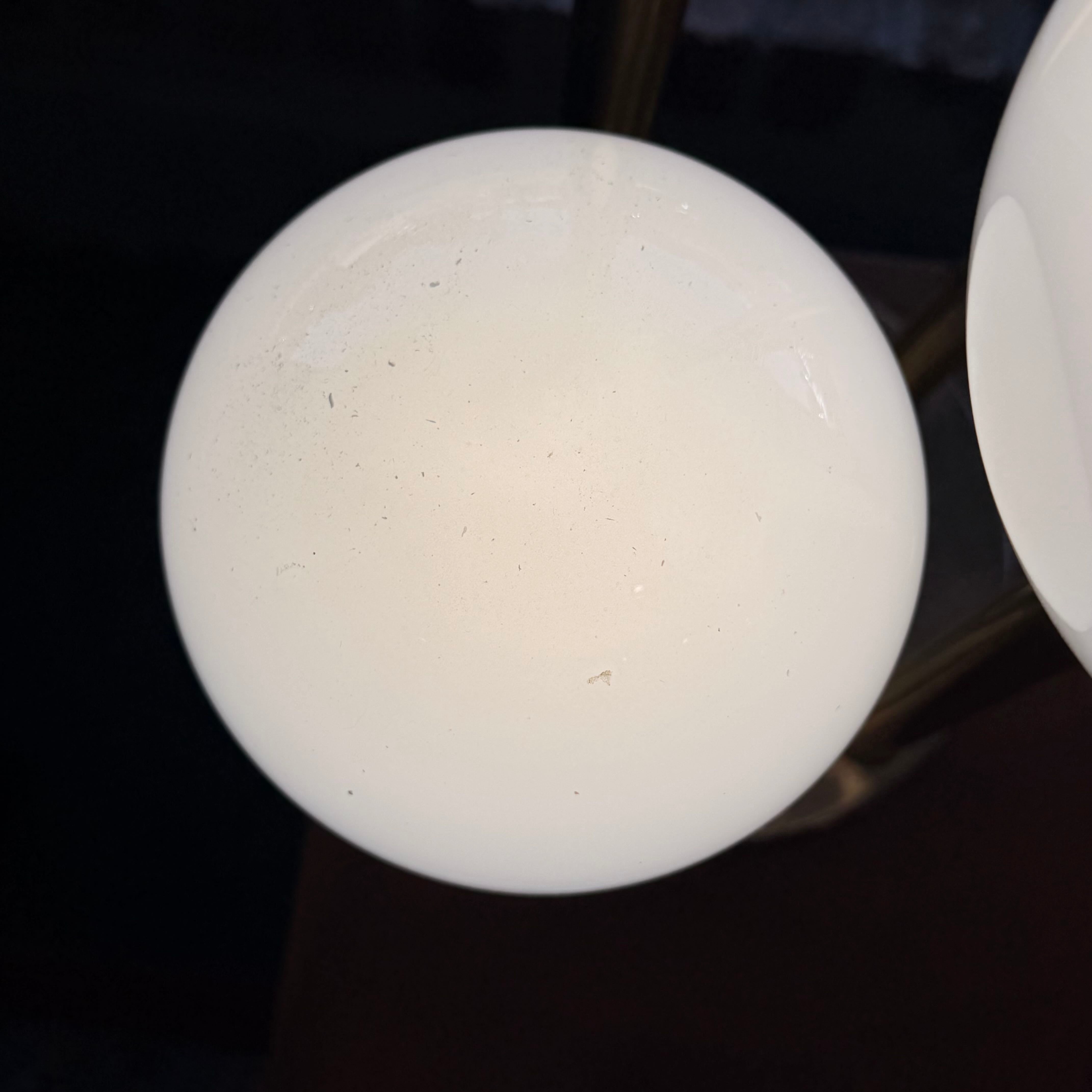 Mid Century Space Age 4 Glass Globe Table Lamp